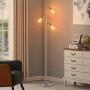 Modern Floor Lamp for Living Room Bright Lighting Tall Stand Up Lamp Farmhouse Rustic Industrial Silver Tree Floor Lamps for Bedrooms, Office with Reading Light Standing Lamp Sliver Modern Floor Lamp for Living Room Bright Lighting Tall Stand Up Lamp Farmhouse Rustic Industrial Silver Tree Floor Lamps for Bedrooms, Office with Reading Light Standing Lamp Sliver