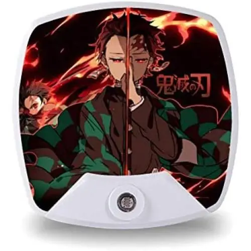 MPJTJGWZ Demon Slayer Kimetsu No Yaiba Small Night Light Anime Lamp Bedroom Decor Demon Slayer Gift