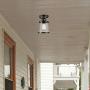 Globe Electric Charlie 1-Light Outdoor/Indoor Semi-Flush Mount Ceiling Light, Oil Rubbed Bronze, Clear Seeded Glass Shade 44301 Globe Electric Charlie 1-Light Outdoor/Indoor Semi-Flush Mount Ceiling Light, Oil Rubbed Bronze, Clear Seeded Glass Shade 44301