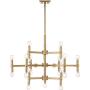 Marya Satin Brass Large Chandelier 32'' Wide Modern 24-Light Fixture for Dining Room House Foyer Kitchen Island Entryway Bedroom Living Room - Possini Euro Design