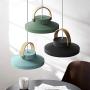 Wylolik Nordic Indoor Hanging Lamps Fixture Modern Led Pendant Lighting Luminaire Kitchen Dining Room Suspension Light Wooden Lustre Bar Shop Art Decoration Ceiling Light