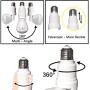 Wi-Fi Bulb Camera 360 Degree 1080P Cameras Surveillance Smart Camera with Night Vision IR Motion Detection Night Vision Two-Way Communication IP Nanny Camera 2.4GHz