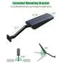 ENGREPO 1000 Lumens 66 LEDs Solar Motion Sensor Light Outdoor with Remote Control for Yard, Garage, Garden, Patio, Porch, Deck. Black
