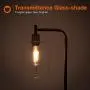 Addlon LED Floor Lamp, with Hanging Glass Lamp Shade and LED Bulb for Bedroom and Living Room, Modern Standing Industrial Lamp Tall Pole Lamp for Office, Classical Black Addlon LED Floor Lamp, with Hanging Glass Lamp Shade and LED Bulb for Bedroom and Living Room, Modern Standing Industrial Lamp Tall Pole Lamp for Office, Classical Black