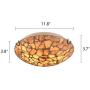 Tiffany Ceiling Light, Artzone Handcrafted Tiffany Ceiling Lamp, Stained Glass Ceiling Light for Foyer, Living Room, Dining Room, Bedroom, Bathroom - 12'' Natural Stone Lampshade
