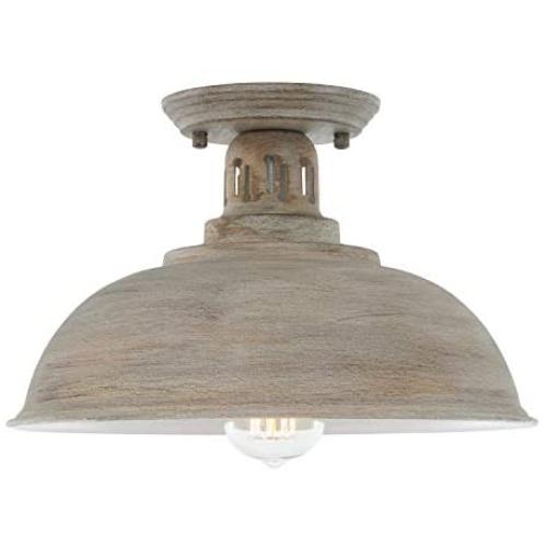 HMVPL Farmhouse Close to Ceiling Light, Vintage Semi Flush Mounted Lighting Fixture Industrial Ceiling Lamp for Kitchen Island Dining Room Foyer Hallway Entry Bedroom HMVPL Farmhouse Close to Ceiling Light, Vintage Semi Flush Mounted Lighting Fixture Industrial Ceiling Lamp for Kitchen Island Dining Room Foyer Hallway Entry Bedroom
