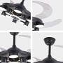42'' Modern Ceiling Fans with Lights, 3 Colors Change 3 Speed Set, Mute motor Indoor Fan Light for Living Room, Kitchen, Bedroom, Dining Room, Dinner Rroom (Black)