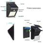 LSSEDA Solar Lights Outdoor Waterproof Bright 400LM Lights 3 Working Modes with 120° Wide-Angle Wireless Motion Sensor Lights for Gate, Wall, Driveway, Garage Yard, Patio, Garden, Deck (4 Pack)