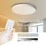 TALOYA Smart WiFi Ceiling Light(12 Inch-24W), Compatible with Alexa,Google,Remote Controller, Fixture with Ambient Light for Bedroom Living Room
