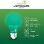 Bioluz LED Green Light Bulbs 60W Replacement Non-Dimmable A19 LED Bulb 4-Pack