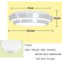 AFSEMOS Flush Mount LED Ceiling Light Warm White 9 Inches Round 18W 3000K, Flush Mount Ceiling Light Modern Decoration for Kitchen Dining Room Bathroom Bedroom