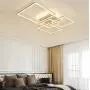 Dimmable with Remote Control 98CM LED Ceiling Lamp for Living Room Modern Simple Personality Home LED Rectangular Ceiling Light 38inch Color White