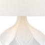 Dobbs Modern Accent Table Lamp White Ceramic Tapered Drum Shade for Living Room Bedroom Bedside Nightstand Office Family - 360 Lighting