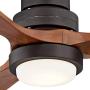 52'' Casa Delta-Wing Modern Outdoor Ceiling Fan with Light Solid Wood Oil Rubbed Bronze Damp Rated for Kitchen Patio - Casa Vieja 52'' Casa Delta-Wing Modern Outdoor Ceiling Fan with Light Solid Wood Oil Rubbed Bronze Damp Rated for Kitchen Patio - Casa Vieja