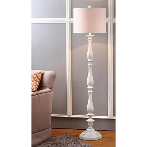 Safavieh Lighting Collection Bessie Candlestick White 62-Inch Floor Lamp