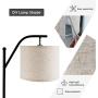 Tangkula Floor Lamp for Living Room, Mid Century Tall Pole Lamp with Arc Hanging Shade, Foot Switch & Metal Base, Indoor Reading Standing Light for Living Room Bedroom Office, LED Bulb Not Included