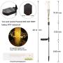 Solar Lights Outdoor Garden Decorative -Mopha Solar 120LED Powered 40Copper Wiress Stake String Pathway Light-DIY Flowers for Patio,Backyard Decor