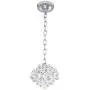 Essa Chrome Crystal Mini Pendant Light 8'' Wide Modern Fixture for Kitchen Island Dining Room - Vienna Full Spectrum