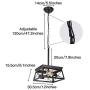 HMVPL Industrial Pendant Lighting Fixtures, Farmhouse Swag Chandeliers Hanging Light Mini Ceiling Lamp 2-Light for Kitchen Island Dining Room Bedroom Foyer Hallway Front Door