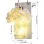 Antique Mason Jar Wall Candlestick Lighting Decorative Wall Lamp, Home Decoration, Living Room, Bathroom, with Led Light Strip Hanging Retro Wall Closet 6 Hours Timer(2 Sets)