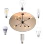 XIPUDA 8-Light Sputnik Chandelier Lighting Modern Sputnik Light Fixture Oil Black Mid Century Ceiling Chandeliers Industrial Sputnik Light for Bedroon Dinning Room and Office