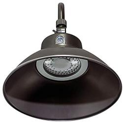 ASD Bronze LED 10 Inch Gooseneck Barn Light 25W 2363Lm 5000K Daylight - LED Outdoor Light Fixture - Dusk to Dawn Photocell Included - Swivel Head, IP65 Wet Location - ETL & Energy Star