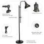 CO-Z Industrial Floor Lamp Adjustable, 65 Inches Rustic Floor Task Lamp in Aged Bronze Finish, Standing Lamp with Metal Shade for Living Room Reading Bedroom Office, ETL.