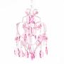 Tadpoles 3-Bulb Vintage Plug-In or Hardwired Mini-Chandelier, Pink Sapphire
