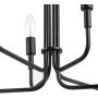 Kitchen Island Lighting, Ceiling Lights, Black Modern Chandelier Over Dining Room Hanging, 6-Light Farmhouse Light Fixture for Living Room, Foyer, Entryway, Bedroom