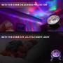 Aurora Night Light, LED Aurora Projector Night Lamps with Remote, 8 Mode Lighting Shows, Built in Speaker and Timing, Mood Relaxing Soothing Night Light for Baby Kids Adults (UL Adapter)