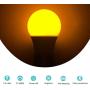 LOHAS Bug Light Bulb Yellow LED Bulbs, Outdoor Porch Lights, Amber Bedroom Night Light Bulb A15 Bugs LED Bulbs, 40W Equivalent E26 Edison Bulb(5W), Warm LEDs Hallway Lighting Decorative Lamps(4 Pack)
