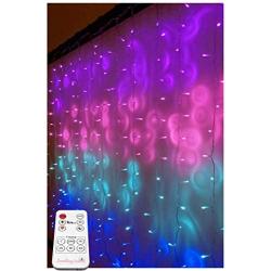 Something Unicorn - Purple Ombre LED String Curtain Lights with Remote for Teen Room, Girls Room, College Dorm, Nursery and Kids Room Décor. Perfect for Mermaid Decoration.(Premium Version)