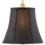 Juliette Traditional Buffet Table Lamps Set of 2 Gold Intricate Details Black Fabric Bell Shade for Dining Room - Regency Hill