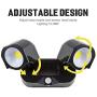 Outdoor-Motion-Sensor-Security-Light Wireless COB Battery Powered Outdoor Lights IP44 Waterproof Adjustable Outdoor Flood Light for Garage Porch Barn Patio Backyard