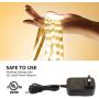 Lighting EVER 32.8ft LED Strip Light, Warm White 2700K, Plug and Play, Bright 1800lm LED Tape Light for Kitchen, Living Room, Stairs and More, 12V Power Supply and Dimmer Switch Included