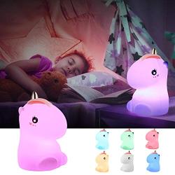 Unicorn Gifts for Girls,GoLine Unicorn Night Lights for Kids Christmas,Best Gifts for 2 3 4 5 6 7 8 Year Old Girls Kids,Cute Unicorn Night Light for Bedroom.