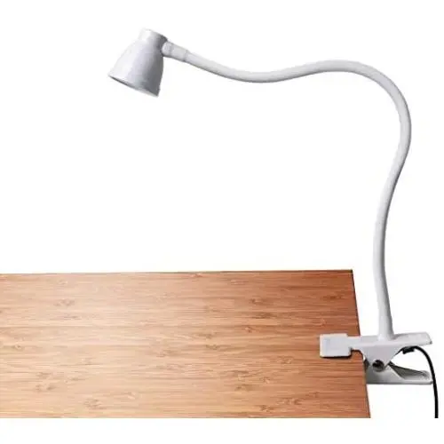 CeSunlight Clip on Reading Light, Clamp Lamp for Desk, 3000-6500K Adjustable Color Temperature, 6 Illumination Modes, 10 Led Beads, AC Adapter and USB Cord Included (White) CeSunlight Clip on Reading Light, Clamp Lamp for Desk, 3000-6500K Adjustable Color Temperature, 6 Illumination Modes, 10 Led Beads, AC Adapter and USB Cord Included (White)