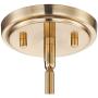 Deco Warm Brass Bowl Pendant Chandelier 12 1/2'' Wide Satin White Glass for Dining Room House Foyer Kitchen Island Entryway Bedroom Living Room - Possini Euro Design