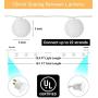 Mini Lantern Lights String Outdoor, TIGOMOOV 3 Inch Globe Lantern String Lights for Bedroom -20CT Connectable White Lantern Lights for Wedding Decorations, Patio,Porch,Window Decor