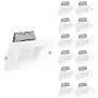 OSTWIN (12 Pack) 6 Inch LED Square Downlight with Junction Box, Dimmable Canless Recessed Ceiling Light, IC Rated, 15W (120 Watt Replacement), 1000 Lm, 4000K (Bright Light), Energy Star, ETL Listed OSTWIN (12 Pack) 6 Inch LED Square Downlight with Junction Box, Dimmable Canless Recessed Ceiling Light, IC Rated, 15W (120 Watt Replacement), 1000 Lm, 4000K (Bright Light), Energy Star, ETL Listed