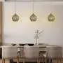 SYDTOP Industrial Mini Pendant Light with Handcrafted Metal Geometric Shape Contemporary 1-Light Rustic Pendant Lighting Fixture for Kitchen Island Dining Room Sink Bar Counter Loft, Antique White