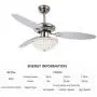 RainierLight Modern 42 Inch Crystal Ceiling Fan Lamp LED 3 Color Changing Light 3 Wood Reversible Blades with Remote Control for Living Room/Bedroom/Quiet/Decoration RainierLight Modern 42 Inch Crystal Ceiling Fan Lamp LED 3 Color Changing Light 3 Wood Reversible Blades with Remote Control for Living Room/Bedroom/Quiet/Decoration