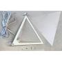 Beacon Triangle Corner Light, Plug-in 17 Cord, White Installs in Seconds - Perfect for Apartments, dorms - No Wiring Needed