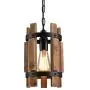 Wood Chandelier Rustic Chandeliers Farmhouse Round Pendant Chandelier 1 Light Small Chandelier