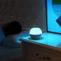 AUKEY Baby Night Light for Kids, Rechargeable Bedside Lamp with RGB Color-Changing & Dimmable Bedroom Light, IP65 Water-Resistance Touch Control Table Lamp for Reading, Sleeping, and Relaxing