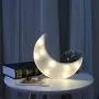 Decorative Crescent Moon Decor Light,Cute LED Nursery Night Lamp Gift-Marquee Moon Sign Wall Decor for Birthday Party,Kids Room, Living Room Decor(White)