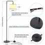 Innqoo LED Floor Lamp with Hanging Lamp Shade, Modern Standing Lamp with Foot Switch, Simple Basic Floor Lamp for Living Room, Bedroom(Without Bulb)