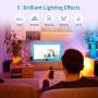 Smart Led Strip Lights, Smart RGBWW WiFi Strip, Compatible with Alexa, Google and SmartThings, for Home, Kitchen, Bedroom, Party, Christmas, Halloween (16.4FT)