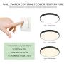Round Led Ceiling Light Fixtures - 24inch LED Flush Mount Ceiling Light,48W (260W Equivalent),2880lm,Dimmable 2800-6500K, 90Ra+,ETL List,Modern Ceiling Lamp