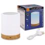 ROYFACC Night Light Touch Sensor Lamp Bedside Table Lamp for Kids Bedroom Rechargeable Dimmable Warm White Light + RGB Color Changing